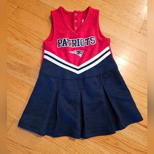 Patriots Kids Cheerleader Costume Dress - Red and Blue